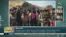 Aumentan bloqueos en Bolivia tras fracaso de diálogo entre COB y TSE