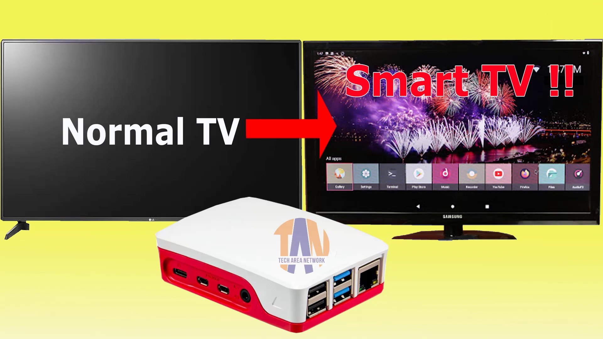 Android Smart TV On Raspberry Pi 4! Convert Your Normal TV Into a Smart TV  - video Dailymotion
