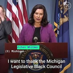 Скачать видео: Michigan Governor Gretchen Whitmer Declares Racism a Public Health Crisis In The State