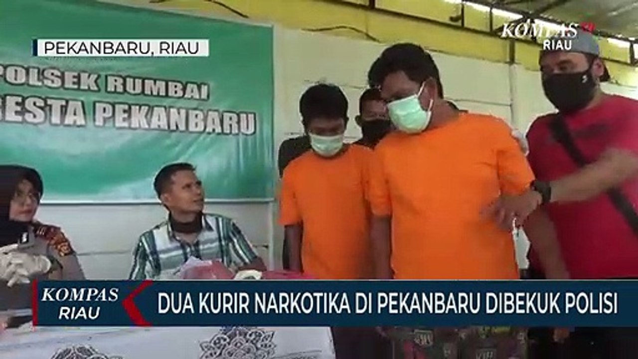 Dua Kurir Narkotika di Pekanbaru Dibekuk Polisi
