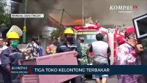 Tiga Toko Kelontong Hangus Terbakar