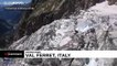 Evacuations ordered with Alps glacier in danger of collapse