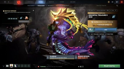 Dota 2 Battle pass 2020- TI10  Immortal Treasure 2 Chest Opening
