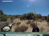 Marina Armada de México rescata a una persona en Sierra de Juarez, Ensenada Baja California
