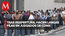 Tras cierre por coronavirus, reabren juzgados familiares en CdMx