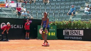Venus Williams vs Johanna Konta 2017 Rome 3R Highlights