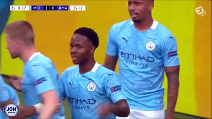 Manchester City vs Real Madrid - Gol de Sterling Goal | 2019-20 Champions League