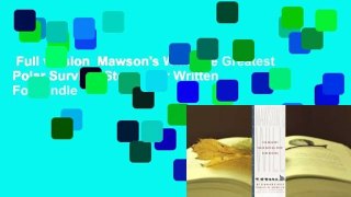 Full version  Mawson's Will: The Greatest Polar Survival Story Ever Written  For Kindle
