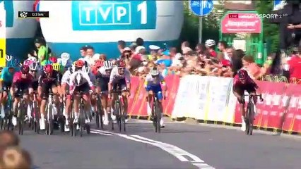 Richard Carapaz logró el triunfo en la tercera etapa de la Vuelta a Polonia