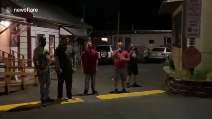 'I never said I was a Nazi!' Portland woman seen earlier in Nazi armband has home defaced