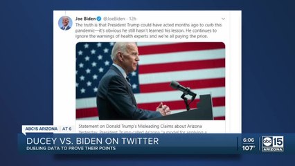 Doug Ducey and Joe Biden duel on Twitter