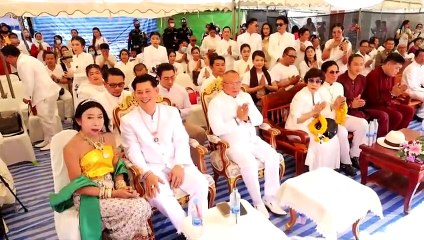 อุดรธานี - ฮือฮาเมฆรูปพญานาคคาบแก้วในพิธีเทวาภิเษกศาลาคำ คำชะโนด คอหวยแห่ส่องเลขเด็ดขันน้ำมนต์