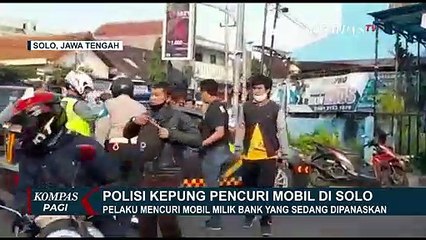 Detik-Detik Pencuri Mobil Dikepung oleh Polisi