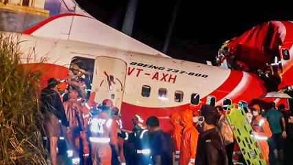 Air India flight skids off runway in Kerela, 17 dead