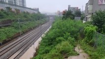 폭우로 전국 곳곳 열차 운행 중단...복구 작업 계속 / YTN