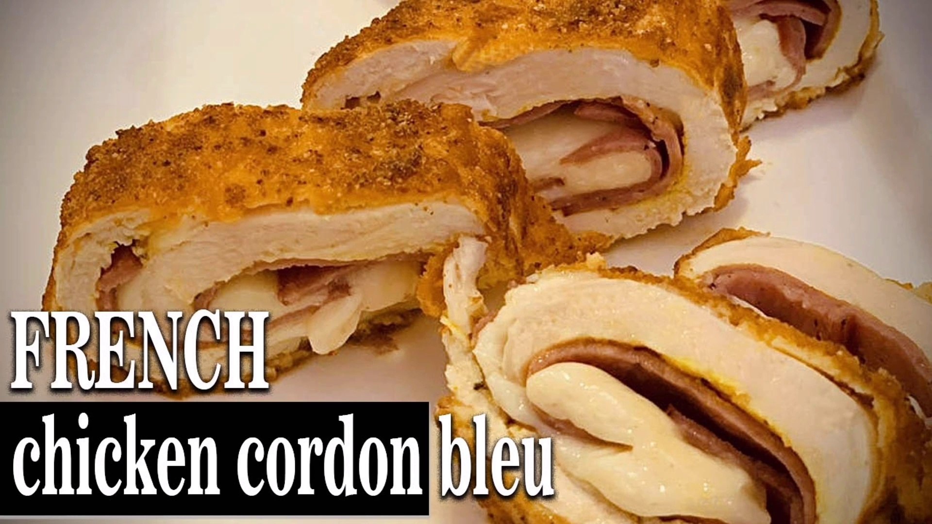 ⁣French chicken cordon bleu  - رولت مرغ فرانسوی