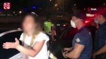 Zincirleme kazaya karışan kadın sürücü kendini görüntüleyen gazeteciye saldırdı