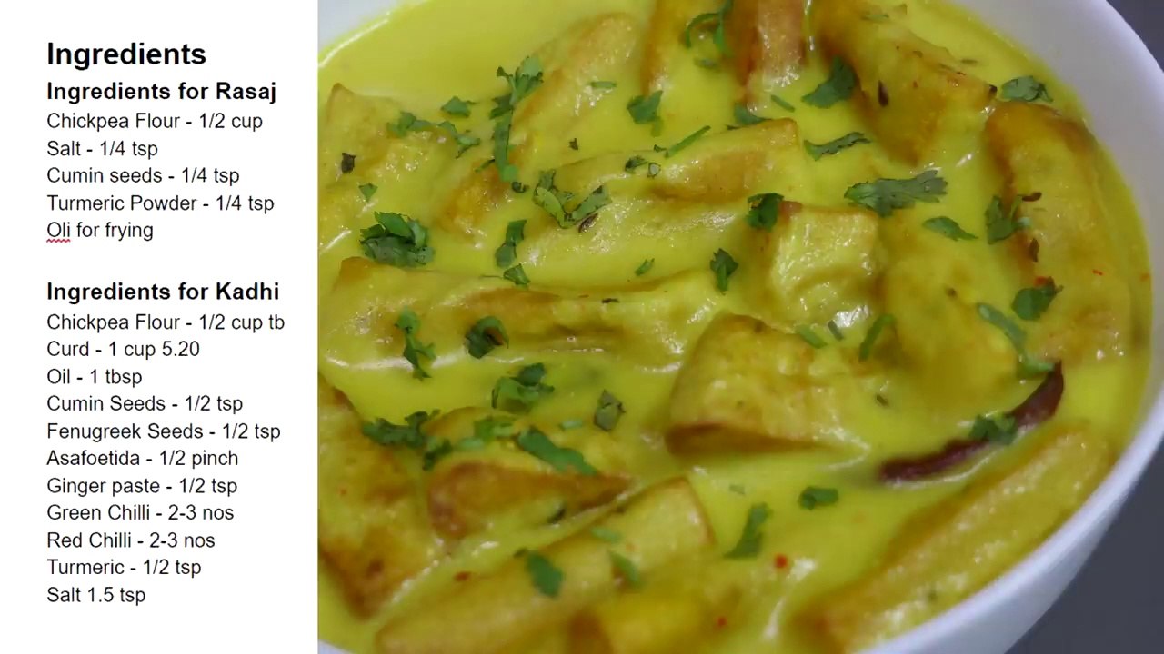 Rasaj Ki Kadhi - Besan Ke Rasaj - Rasaje Ki Kadhi Banane Ki Vidhi - Nisha Madhulika - Rajasthani Recipe - Best Recipe House