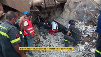 Liban : les autorités recherchent des rescapés dans les ruines de Beyrouth