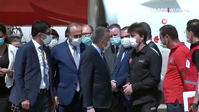 Cumhurbaşkanı Yardımcısı Oktay ile Bakan Çavuşoğlu Beyrut'ta: Mersin Limanı, Lübnan'ın hizmetinde olacak!