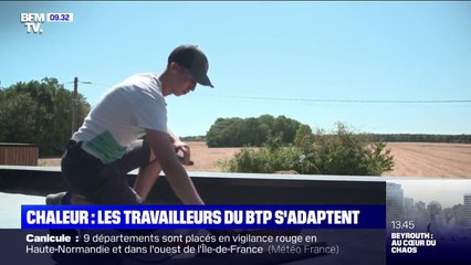 Canicule: les travailleurs du BTP doivent s'adapter pour travailler