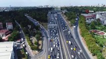 Haliç Köprüsü’ndeki yol çalışması sürüyor