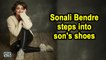 Sonali Bendre steps into son's shoes