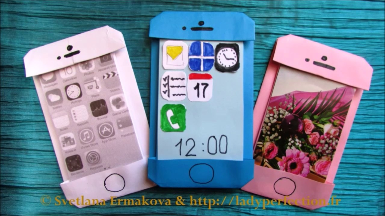 Origami facile :  iPhone,  smartphone, téléphone portable