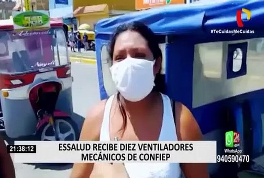 Covid-19: Confiep entrega 10 ventiladores mecánicos para reforzar atención a pacientes