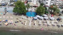 Bursa sahillerinde vatandaşlar korona virüs tedbirlerine uyuyor