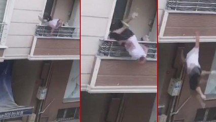 Akrabalarıyla tartışan şahıs balkondan böyle düştü