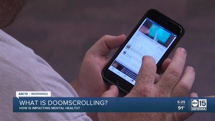 "Doomscrolling" impacting mental health