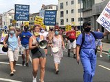 NHS health workers protest in Portsmouth