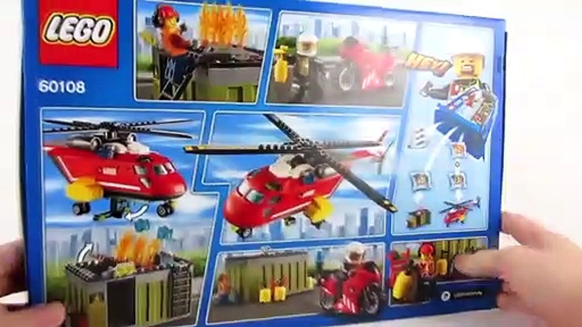 LEGO Fire department film English- LEGO 60108 City fire department-fire  fighting unit helicopter - video Dailymotion