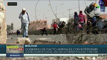 Bolivia: se mantienen bloqueos, piden salida del gobierno de facto
