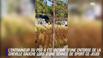 PSG : Tuchel en béquilles au Portugal après sa blessure à la cheville