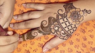 Gorgeous Front Side Mehndi Design - Easy Henna Body Art