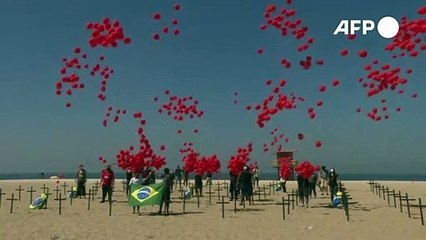 Em memória das vítimas da Covid-19