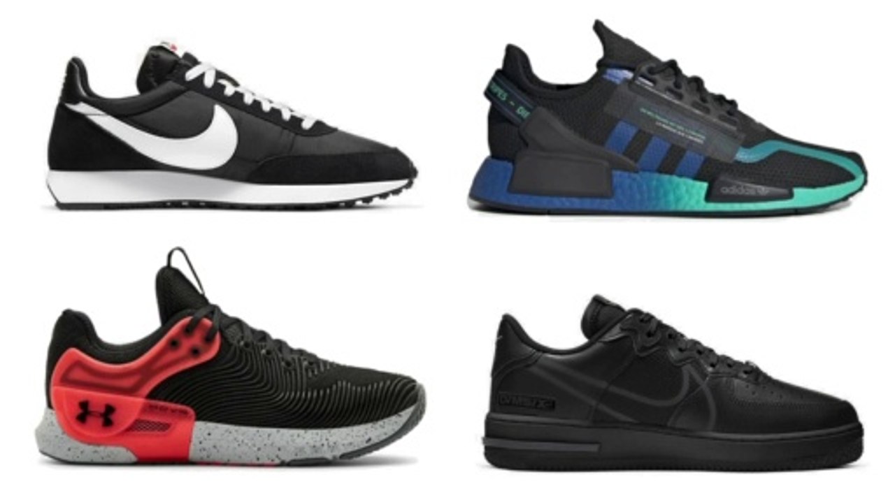 all best black sneakers from all famous brands for men | spring - summer collection 2020  nike puma adidas reebok