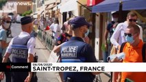 اجباری شدن ماسک در فضاهای شهری سن تروپه فرانسه؛ پلیس با متخلفان برخورد می‌کند