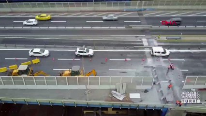 Son Dakika: Haliç Köprüsü'nde çalışma | Video