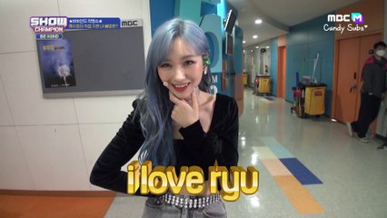 [Sub Esp] LOVELYZ Ryu SuJeong - Show Champion Behind; 200620