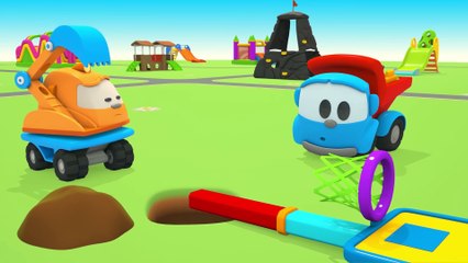 Léo le camion curieux - Dessin animé en français: une bétonnière