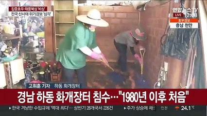 집중호우 피해 하동 화개 아수라장…복구 안간힘