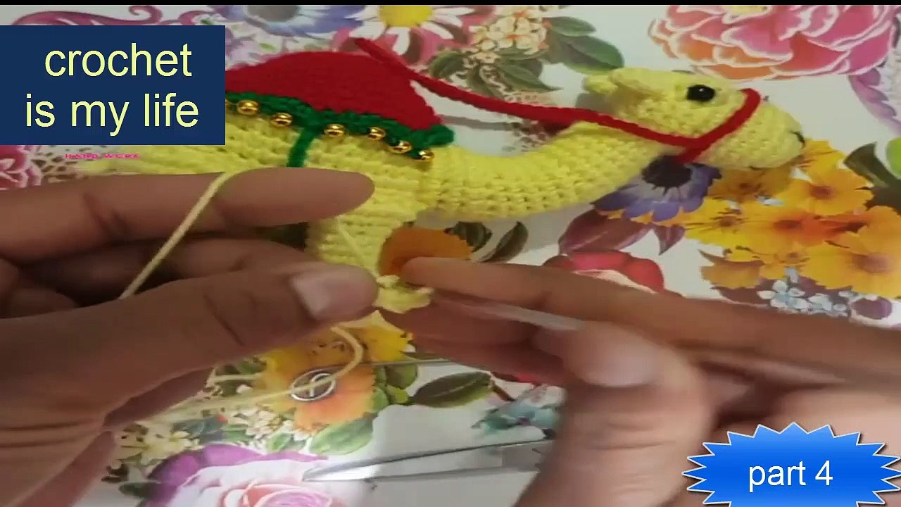 How To Make Crochet Amigurami Camel (Part4) Tutorial English Free Pattern For Beginner's
