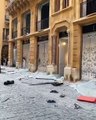 دمار منطقة أسواق بيروت بعد انفجار المرفأ
