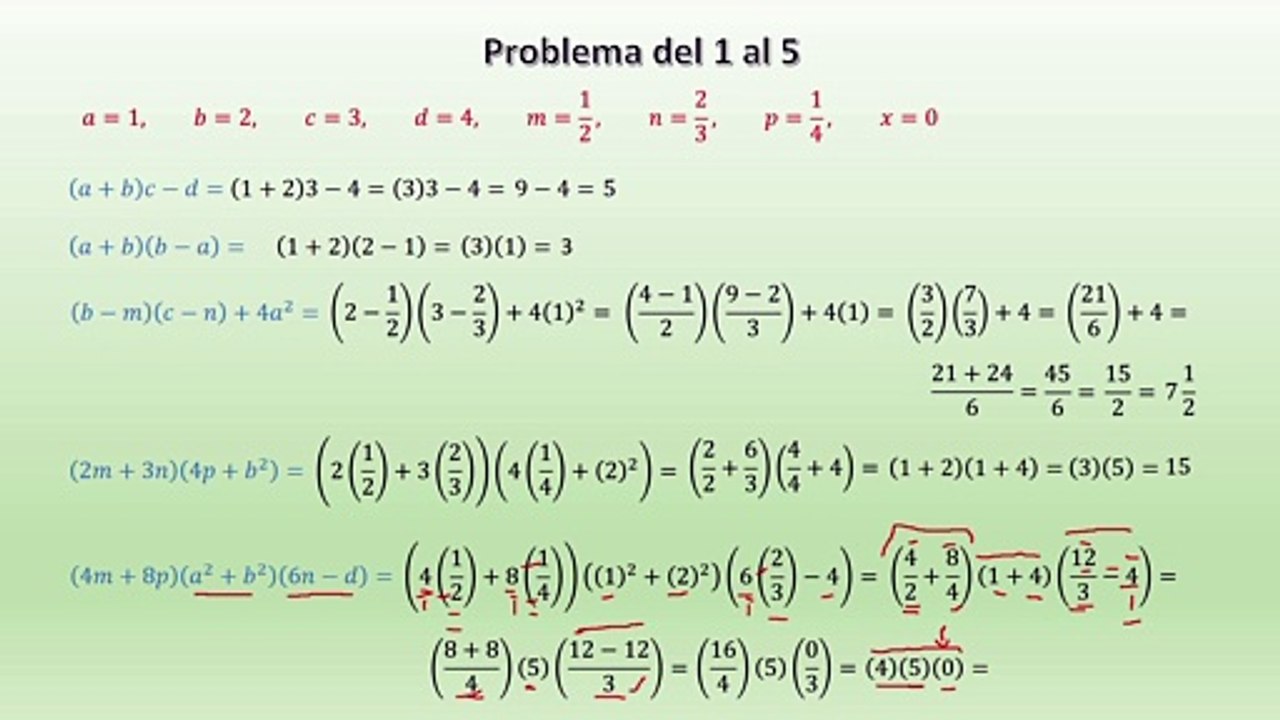 Algebra de Baldor ejercicio 13 parte 1 ejercicios del 1 al  13 (Valor numerico, expresiones algebraicas compuestas) solucionado