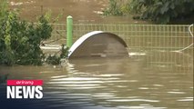 Heavy downpours create road closures throughout S. Korea with damages tallying up