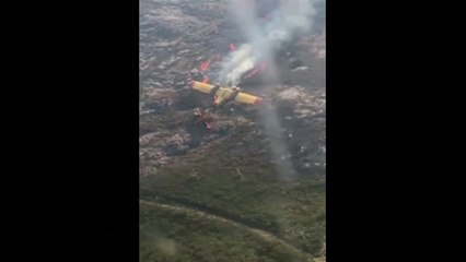 Se estrella un hidroavión cuando participaba en la extinción de un incendio en Portugal
