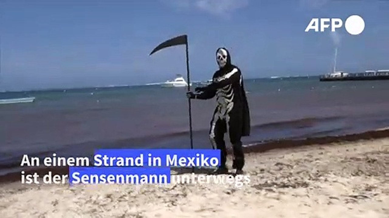 Sensenmann im urlauberparadies